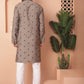Men's Collar Chikankari Embroidered Kurta With Pyjama