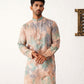 Men's Multi Tei-Dye Printed Kurta Pyjama Set