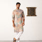 Men's Multi Tei-Dye Printed Kurta Pyjama Set