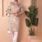 Men's Multi Tei-Dye Printed Kurta Pyjama Set