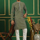 Men's Geometric Printed Kurta with Pyjama