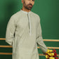 Men's Geometric Printed Kurta with Pyjama
