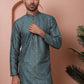 Men's Embroidered and Sequins Kurta Pyjama Set