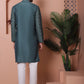 Men's Embroidered and Sequins Kurta Pyjama Set