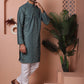 Men's Embroidered and Sequins Kurta Pyjama Set