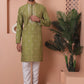 Men's Foil Printed Kurta with Pyjama