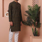 Men Printed Cotton Kurta Pyjama Set