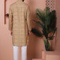 Men Printed Cotton Kurta Pyjama Set