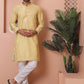 Men's Foil Printed Kurta with Pyjama