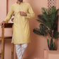 Men's Foil Printed Kurta with Pyjama