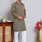Men Black Silk Blend Straight Kurta Pyjama Set ( JOKP 5071Black )