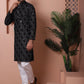 Men's Sequins and Embroidered Kurta with Pyjama