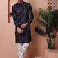 Men's Sequins and Embroidered Kurta with Pyjama
