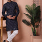 Men's Sequins and Embroidered Kurta with Pyjama