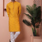 Men's Embroidered and Sequins Kurta with Pyjama