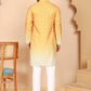 Ombre Printed Kurta Pyjama Set For Men ( JOKP P 5074 P 5074 Mustard ) [FF] [K-7-12]