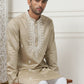 Collar Embroidered & Sequin Kurta With Pyjama