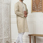Collar Embroidered & Sequin Kurta With Pyjama