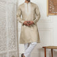 Collar Embroidered & Sequin Kurta With Pyjama