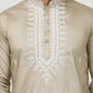 Collar Embroidered & Sequin Kurta With Pyjama