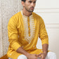 Collar Embroidered & Sequin Kurta With Pyjama