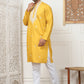 Collar Embroidered & Sequin Kurta With Pyjama