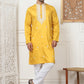 Collar Embroidered & Sequin Kurta With Pyjama