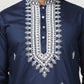 Collar Embroidered & Sequin Kurta With Pyjama