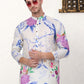 Men's Animal Printed Pure Cotton Straight Kurta Pyjama Set