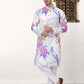 Men's Animal Printed Pure Cotton Straight Kurta Pyjama Set