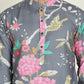 Men's Animal Printed Pure Cotton Straight Kurta Pyjama Set ( JOKP P 5079 Grey )