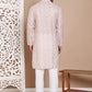Men's Printed Pure Cotton Kurta Pyjama Set ( JOKP P 5079Peach )