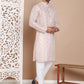 Men's Printed Pure Cotton Kurta Pyjama Set ( JOKP P 5079Peach )