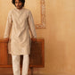 Embroidered Kurta Pyjama for Men ( JOKP P 5083Bronze ) [FF] [I-1-4]