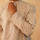 Embroidered Kurta Pyjama for Men ( JOKP P 5083Bronze ) [FF] [I-1-4]