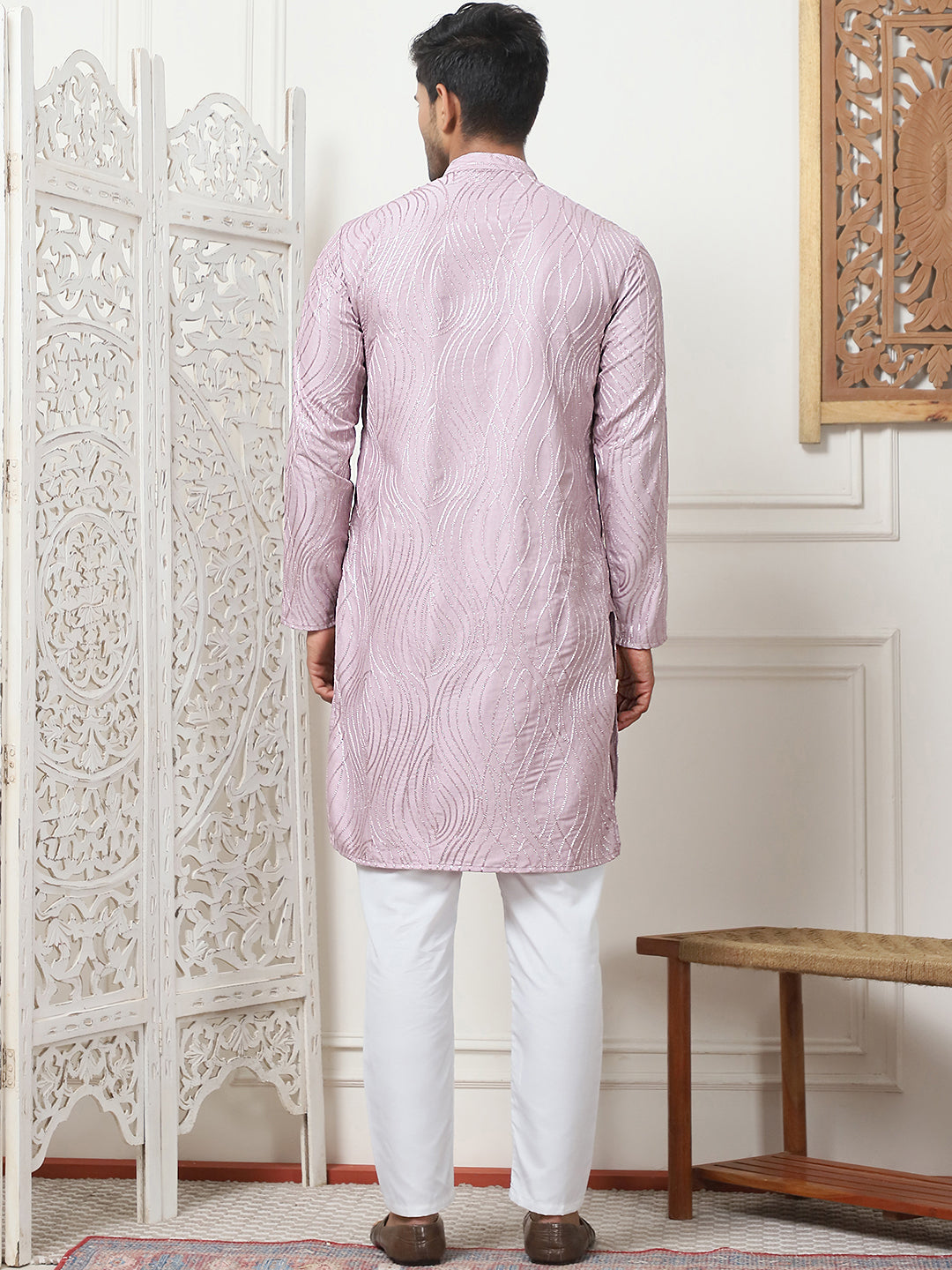Embroidered Kurta Pyjama for Men [FF] [I-1-4]