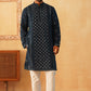 Embroidered & Sequin Cotton Blend Kurta Pyjama Sets