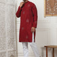 Embroidered Viscose Rayon Straight Kurta Pyjama Set
