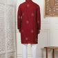 Embroidered Viscose Rayon Straight Kurta Pyjama Set