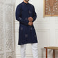 Embroidered Viscose Rayon Straight Kurta Pyjama Set