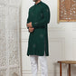 Embroidered Viscose Rayon Straight Kurta Pyjama Set