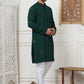 Embroidered Viscose Rayon Straight Kurta Pyjama Set