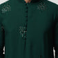 Embroidered Viscose Rayon Straight Kurta Pyjama Set