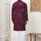 Embroidered Viscose Rayon Straight Kurta Pyjama Set