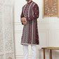 Embroidered & Sequin Cotton Blend Kurta Pyjama Sets