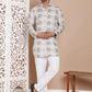 Printed Front Open Kurta With Trouser ( JOKP TP W 5090Olive )