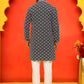 Embroidered Kurta Pyjama for Men ( JOKP P 5092 Black )