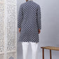 Embroidered Kurta Pyjama for Men ( JOKP P 5092Navy )