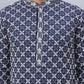 Embroidered Kurta Pyjama for Men ( JOKP P 5092Navy )