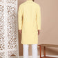 Sequin Embroidered Pure Cotton Kurta with Pyjamas ( JOKP P 5096Yellow )